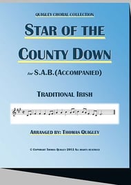 Star of the County Down Three-Part Mixed choral sheet music cover Thumbnail